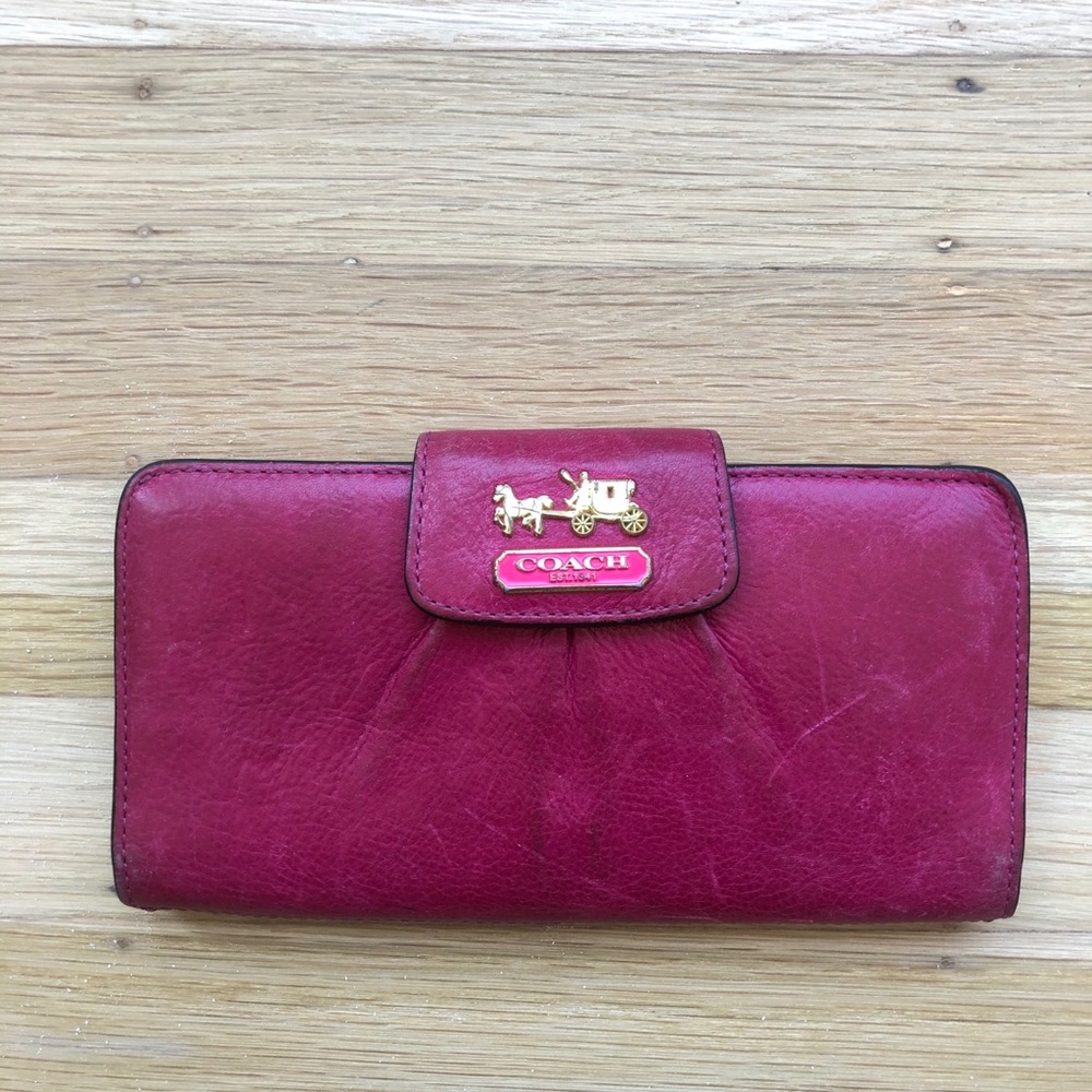 Coach leather wallet